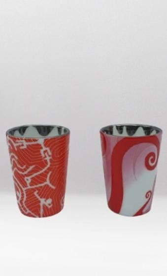 Imagem de Xícaras de porcelana sem alça (dupla)