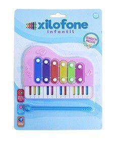Imagem de Xilofone Musical Infantil Piano com 6 Teclas + Baqueta