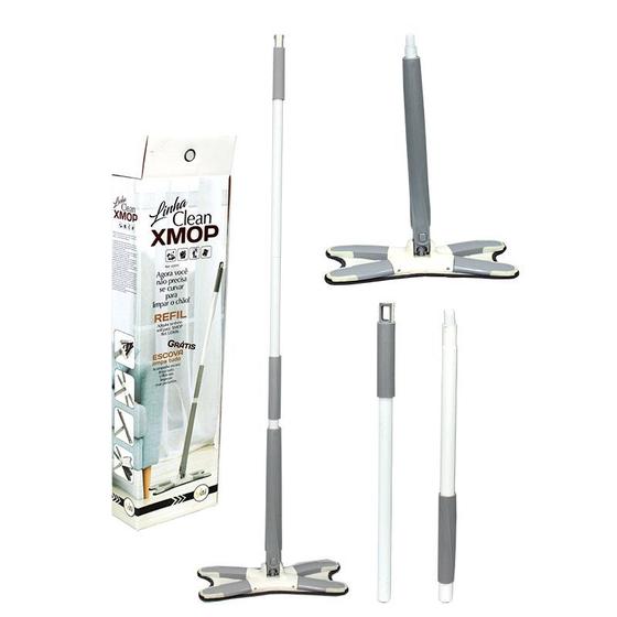xMop Rodo Limpeza Rápida Mop Torce Fácil Multiuso Linha Clean 123Útil UD685 Menor preço em xMop Rodo Limpeza Rápida Mop Torce Fácil Multiuso Linha Clean 123Útil UD685