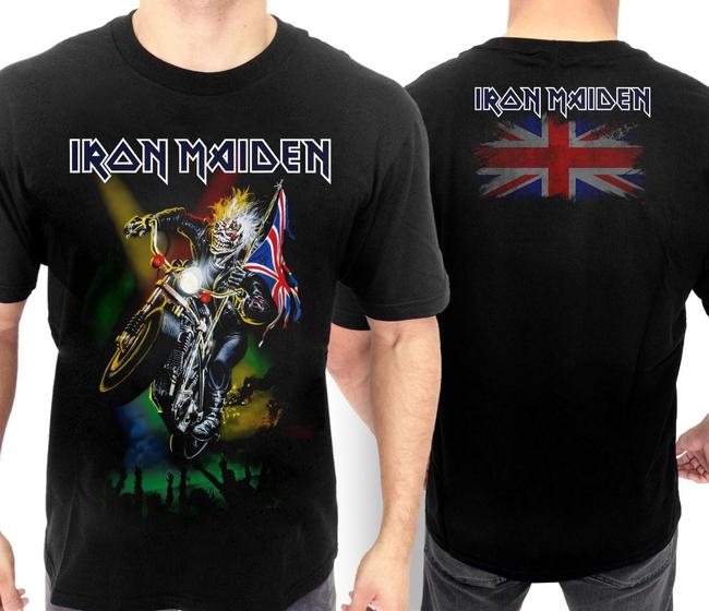 Imagem de XX Camiseta Iron Maiden Of0062 Consulado Do Rock Plus Size