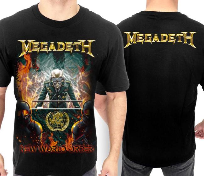 Imagem de XX Camiseta Megadeth Of0066 Consulado Do Rock Plus Size