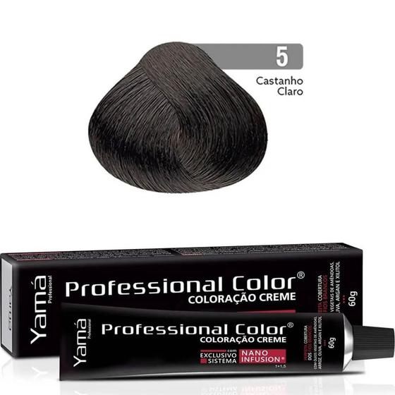 Imagem de Yamá Color - Coloração Creme Nano Infusion 5.0 Castanho Claro 60g