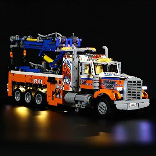 Imagem de YEABRICKS LED Light Kit para Lego - Technic Heavy-Duty Tow Truck Building Blocks Modelo, LED Light Set Compatível com 42128 (Lego Set NÃO Incluído)