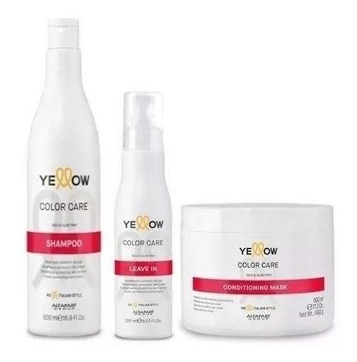 Imagem de Yellow Color Care Shampoo 500Ml Masc 500Gr Leave-In 125Ml