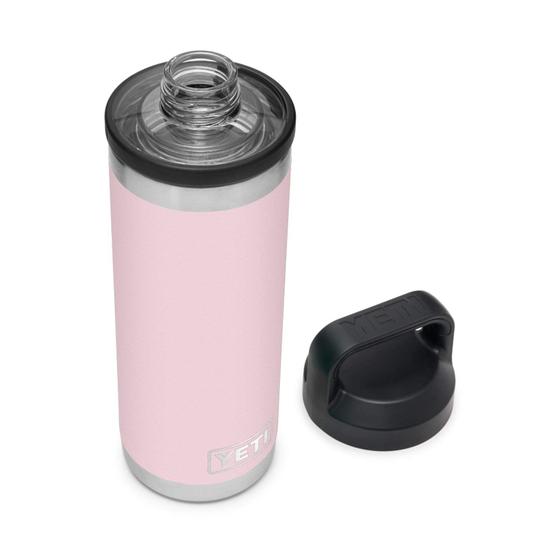 Imagem de YETI Rambler 18 oz Garrafa, Isolado a vácuo, Aço Inoxidável com Chug Cap, Rosa Gelo