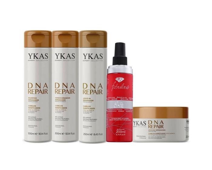 Imagem de Ykas Dna Repair Completo Pequeno + Fabulous Hair All in One