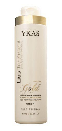 Ykas Liss Treatment Gold Passo 1 Shampoo Pré Tratamento 1 L Menor preço em Ykas Liss Treatment Gold Passo 1 Shampoo Pré Tratamento 1 L