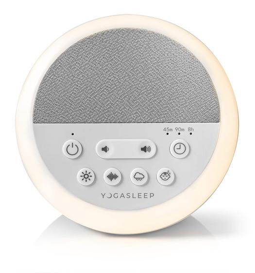 Imagem de Yogasleep Nod White Noise Sound Machine, com luz noturna suave e temporizador de sono, 20 opções de som, incluindo canções de ninar, natureza e ruído rosa, auxílio para bebês e adultos, cancelamento de ruído para privacidade do escritório