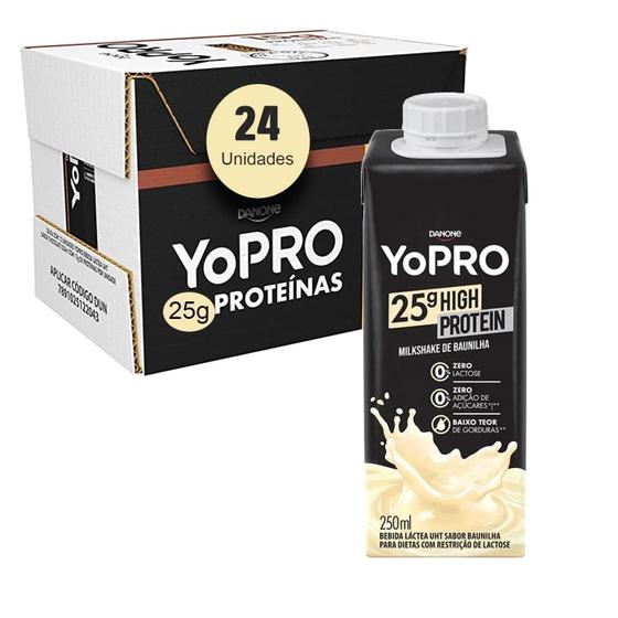 Imagem de Yopro 25G Proteinas Milkshake Baunilha 250Ml (24 Unidades)