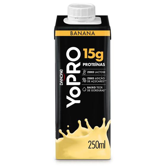 Imagem de YoPRO Bebida Láctea UHT Banana 15g de proteínas 250ml