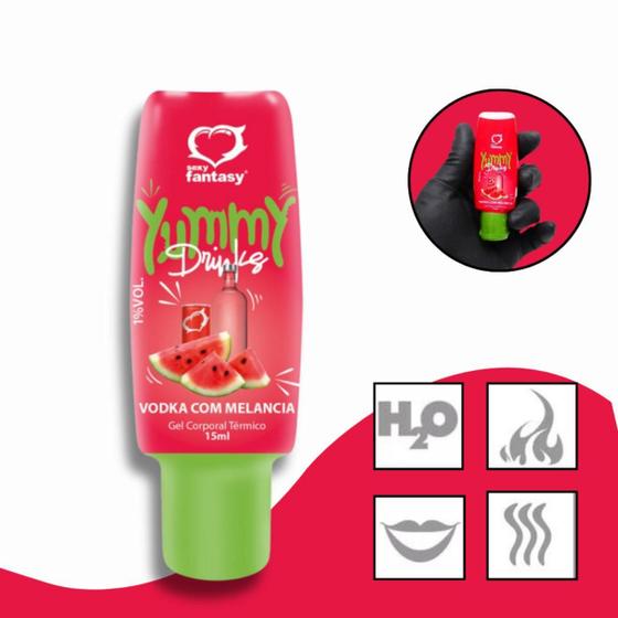 Imagem de Yummy Drinks Gel Beijável Térmico Para Oral - Vdk E Melancia