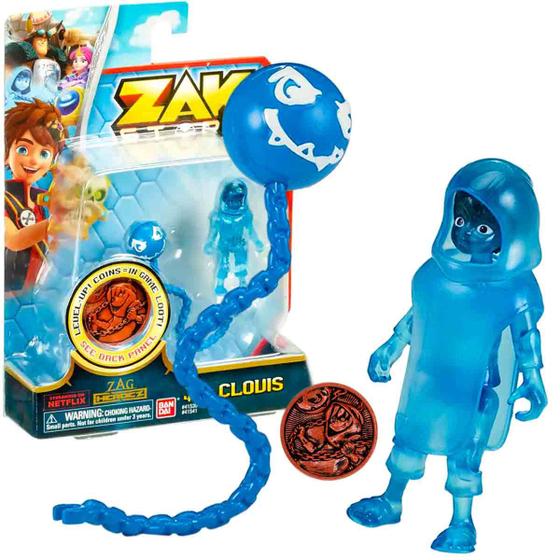 Imagem de Zak Storm Mini Boneco Fantasma Clovis com Acessórios 6cm - Bandai