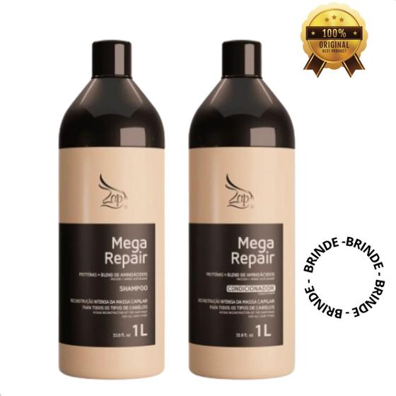 Imagem de Zap Kit Mega Repair Shampoo E Condicionado 2x1000ML