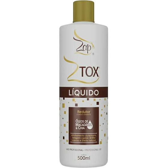 Imagem de Zap Ztox Líquido - Redutor Condicionante Óleos de Macadâmia e Chia 500ml