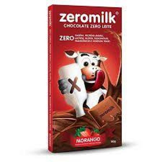 Imagem de Zeromilk Chocolate Zero Leite - Genevy - Morango - 80g