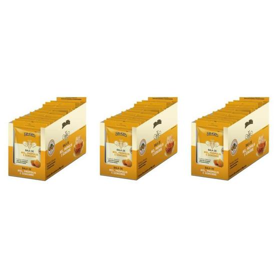 Ziin Ziin Gengibre Mel e Própolis Bala 20x30g (Kit C/03) Menor preço em Ziin Ziin Gengibre Mel e Própolis Bala 20x30g (Kit C/03)