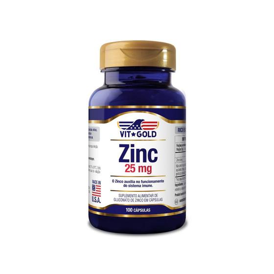 Imagem de Zinco 25 mg Vitgold 100 cápsulas
