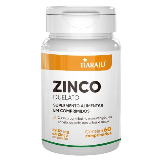 Imagem de Zinco (29,59mg) 60 Comprimidos - Tiarajú