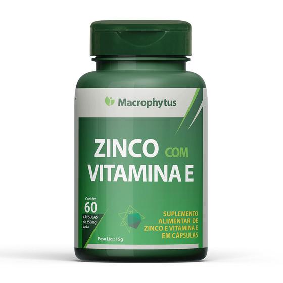 Imagem de Zinco com Vitamina E 60 cápsulas