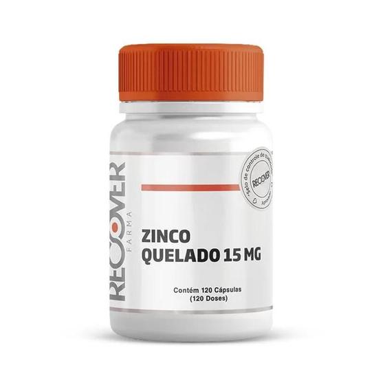 Imagem de Zinco Quelado 15mg  120 Cápsulas Recover Farma