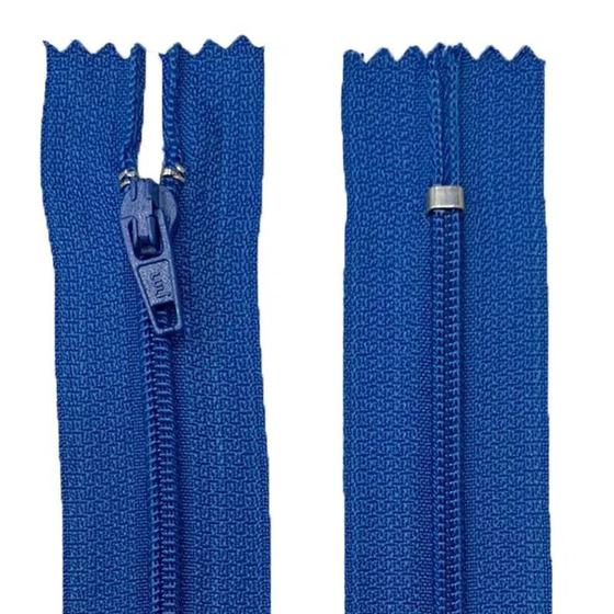 Imagem de Ziper Nylon Fixo Tam: 18cm 60 Uni Cursor Cores Variadas Nybc