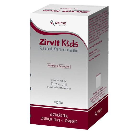 Imagem de Zirvit Kids 100Ml Sabor Tutti Frutti