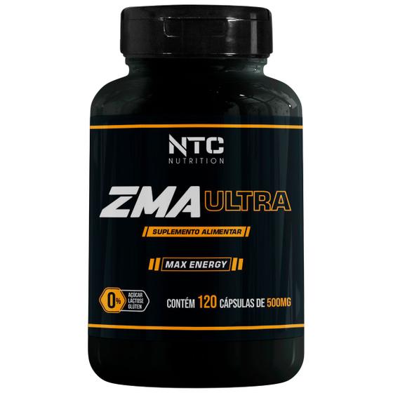 Zma 120 capsulas Suplemento Original Ultra concentrado Magnésio Zinco Vit B6 NTC Nutrition