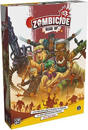 Imagem de Zombicide Gear Up  Zombie Apocalypse Survival Jogo  Inverter e escrever  de jogos de estratégia RPG Cooperativo para Adultos Adolescentes  Idade 14+  1-6  de Jogadores Tempo médio de reprodução 30 minutos  Feito por CMON