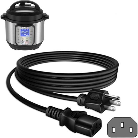 Imagem de Zonefly Original Power Cord compatível para panela de pressão elétrica de pote instantâneo, panela rápida de energia, panela de arroz, fabricante de leite de soja, micro-ondas e mais cabo de substituição de utensílios de cozinha