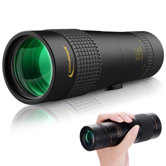 Imagem de Zoom monocular Aurosports 10-30x40 para adultos com tripé