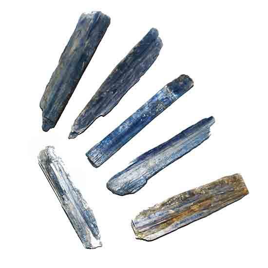Imagem de 01 Cianita Azul Lamina Bruto Pedra Natural 60 a 80mm Class B