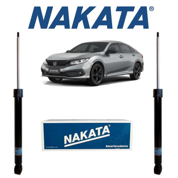 Imagem de 02 Amortecedor Nakata Original Traseiro Civic 2.0 G10 2019 2020