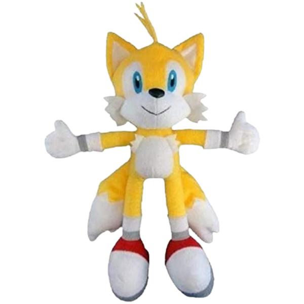 Imagem de 02 Brinquedos Pelucia Sonic e Tails 35cm Antialérgico Bordado