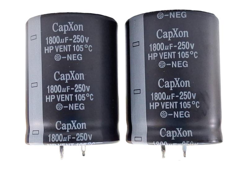 Imagem de 02 Capacitor Snap In 1800uf 250v 85 Capxon Maquina De Solda