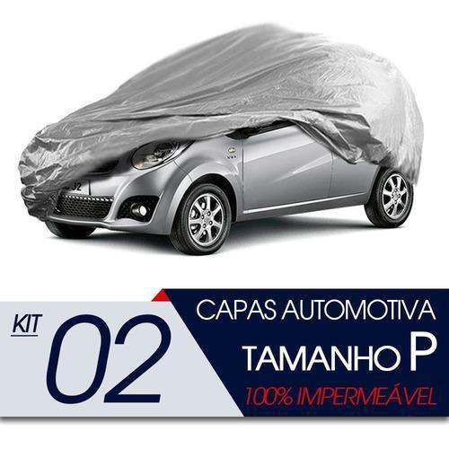 Imagem de 02 Capas Automotiva Forrada Proteção Impermeável P Oferta