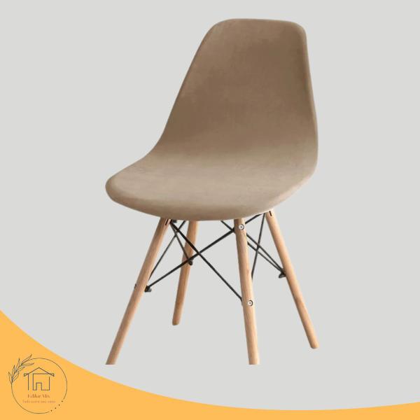 Imagem de 02 Capas De Cadeira Charles Eiffel Nordic Eames Luxo Sala Quarto Malha Gel Premium Moderna