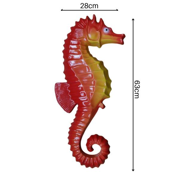 Imagem de 02 Cavalos Marinhos Decoração Enfeite Piscina Praia 63cm