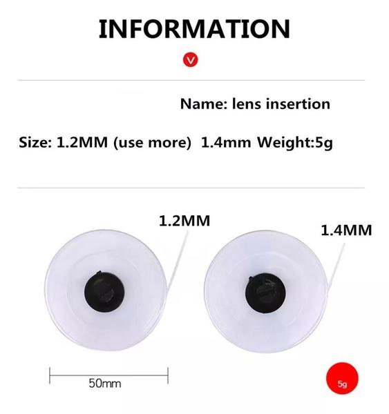 Imagem de 02 Chaves Nylon OU 02 Cirex 1,4 OU 02 Cirex 1,2 OU 01 de Cada Armação Óculos Acetato Metal Três Peças Sem Aro Calçar Lente Conseto Acessório Ótica Lab