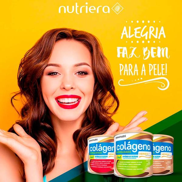 Imagem de 02 Colágeno Hidrolisado Verisol Lata 250g Natural Maxinutri