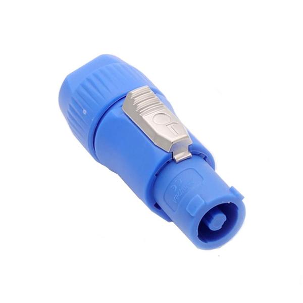 Imagem de 02 Conectores Plug Speakon Macho Powercon 3 Polos C/ Trava