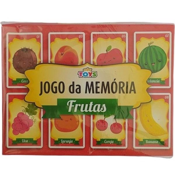 Imagem de 02 Jogos Memória Frutas 26 Peças Cada Brinquedo Educativo