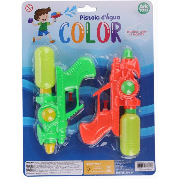 Imagem de 02 Lança Agua Arminha Arma Pistola Brinquedo Water Gun 