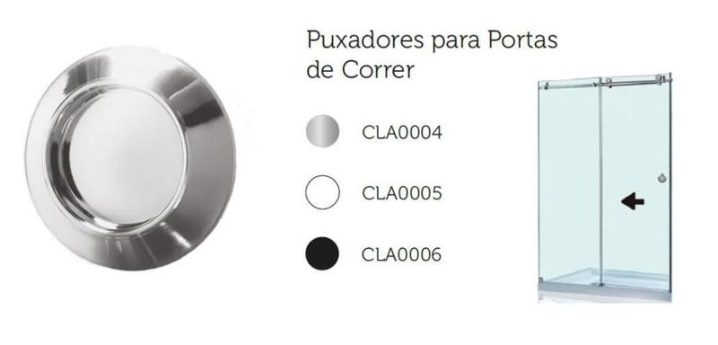 02 Puxador Adesivo Slim Box Portas Armários Redondo Cromado - Plasnature Imagem de 02 Puxador Adesivo Slim Box Portas Armários Redondo Cromado