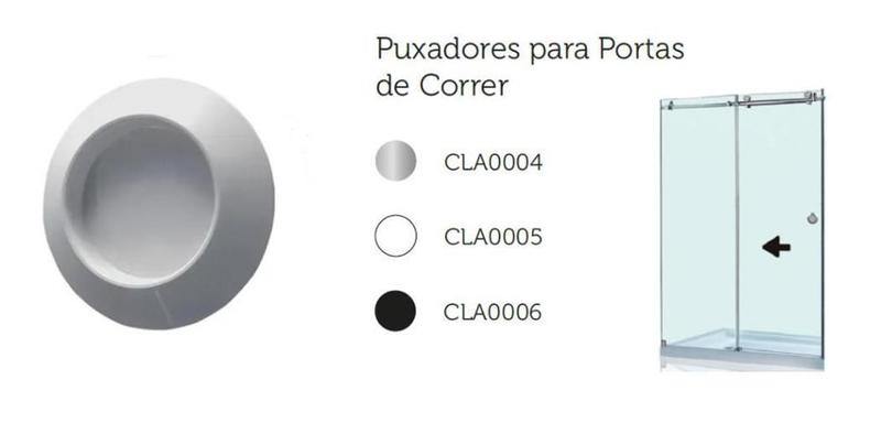 Imagem de 02 Puxador Adesivo Slim Box Portas E Armários Redondo Branco