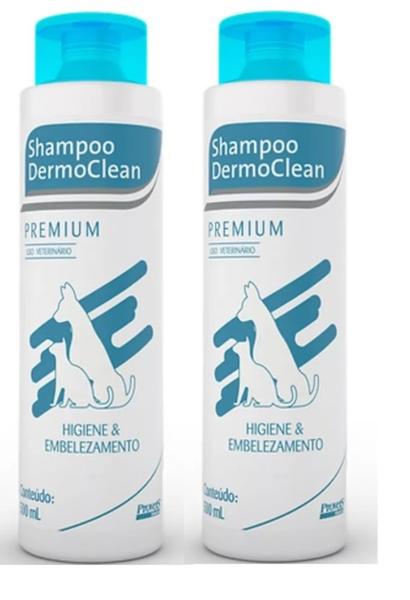 Imagem de 02 Shampoo Dermoclean Cachorro Seborreia Anti Queda 500ml - Provets