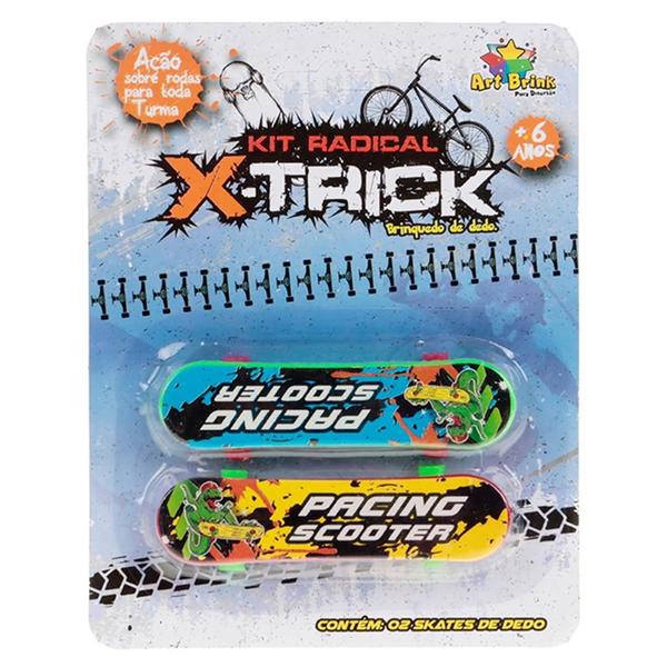 02 Skates De Dedo Kit Radical X-trick Fingerboard Infantil - Art Brink Imagem de 02 Skates De Dedo Kit Radical X-trick Fingerboard Infantil - Art Brink