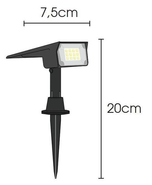 Imagem de 02 Spot Solar Dual Color Verde Amarela 50 Lumens Ecoforce