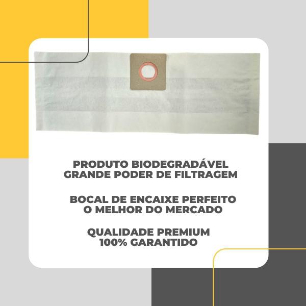 Imagem de 03 Sacos P/Aspirador De Pó Karcher NT585 Refil Descartável