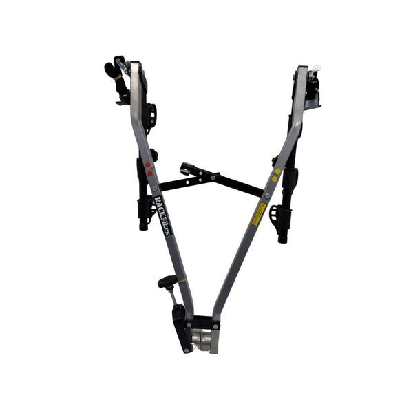 Imagem de 03 - Suporte para bike Transbike Suporte ENGATE 3 bicicletas Prata tira Preta Sedan Hatch Speed MTB