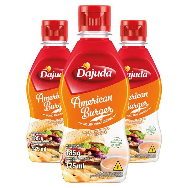 03Un Molho Especial Americano American Burger Para Sanduíches Frango Molhos Lanches Saladas 185G - Wilson Foods Imagem de 03Un Molho Especial Americano American Burger Para Sanduíches Frango Molhos Lanches Saladas 185G